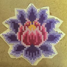 Fleurs de lotus perles a repasser hama