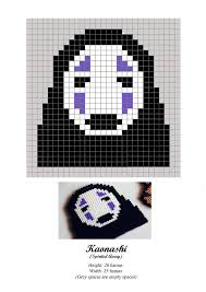 No face chihiro perles a repasser hama modele gratuit