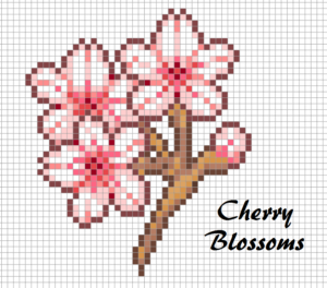 Perles a repasser hama fleurs coton