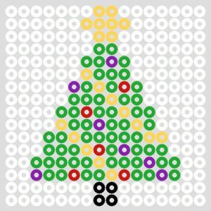 Grille gratuite sapin de noel perles hama a repasseer