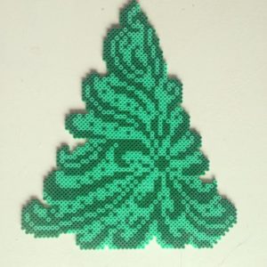 Perles a repasser sapin de noel christmas tree