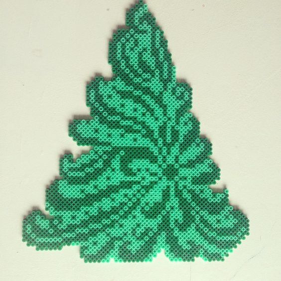 Perles a repasser sapin de noel christmas tree