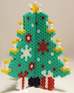 Sapin de noel 3d perles a repasser hama