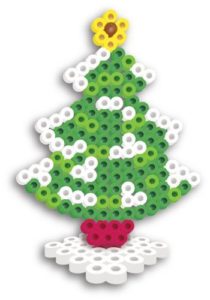 Sapin de noel perles a repasser hama grille gratuite