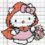 Hello Kitty in Hama beads: the comeback