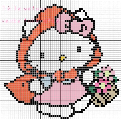 Hello Kitty in Hama beads: the comeback