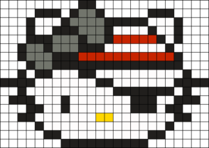Hello kitty pirate perles a repasser hama