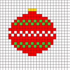 Boules noel scandinave beads perles a repasser hama