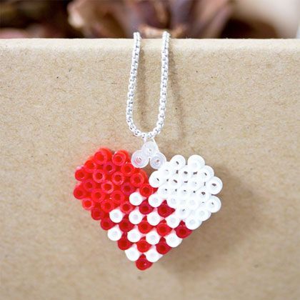 Coeur danois perles a repasser christmas noel hama