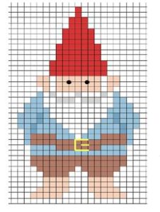 Gnome perles hama a repasser scandinavie noel