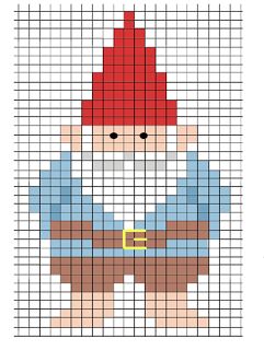 Gnome perles hama a repasser scandinavie noel