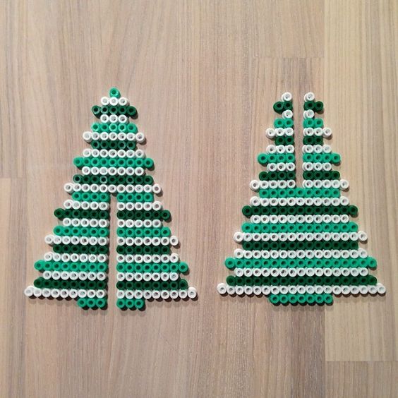 Sapin perles a repasser hama noel
