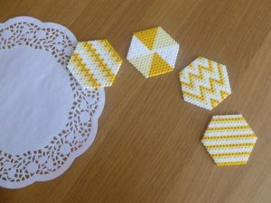Geometric sous verre perles a repasser hama