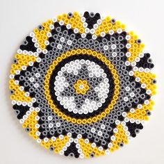 Hama perles a repasser mandalas sous verre