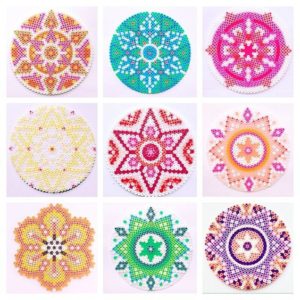 Sous verre modeles perles a repasser hama
