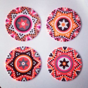Sous verre perles a repasser hama cercle