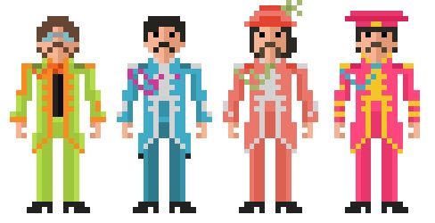 Beatles sergent pepper perles a repasser hama