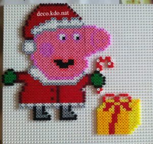 Peppa pig noel perles a repasser hama