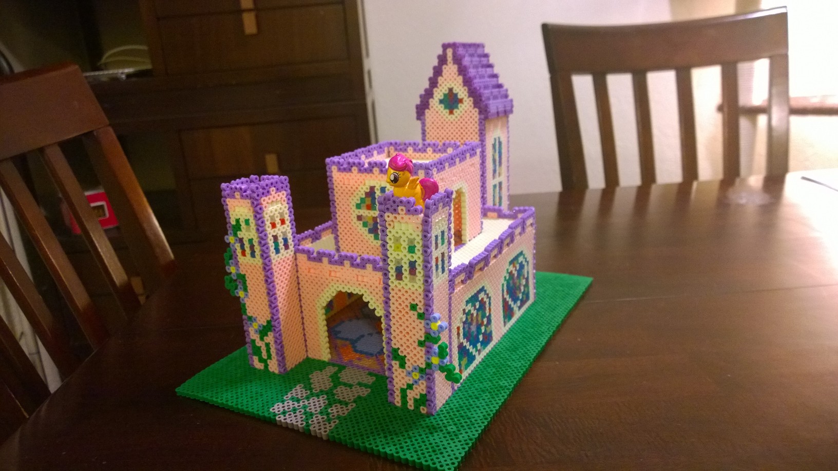 Chateau perles a repasser hama 3d princesse