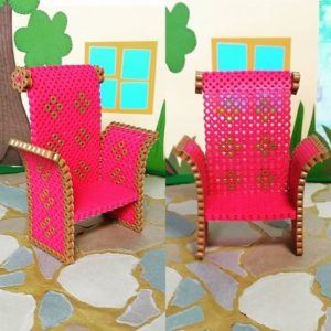 Fauteuil roi perles a repasser hama beads perler