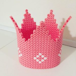 Couronnes 3d galettes roi reine perles a repasser hama
