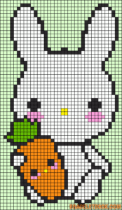 Lapin kawaii perles a repasser hama