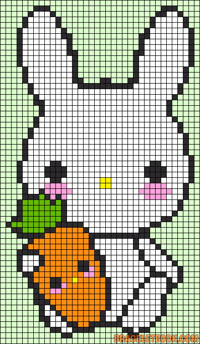 Lapin kawaii perles a repasser hama