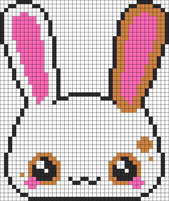 Lapin perles a repasser hama kawaii