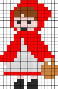Chaperon rouge perles a repasser hama kandipattern