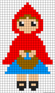 Chaperon rouge perles a repasser hama pattern