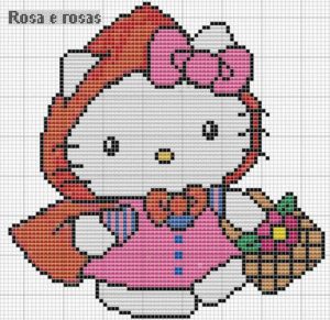 Hello kitty perles a repasser hama chaperon rouge
