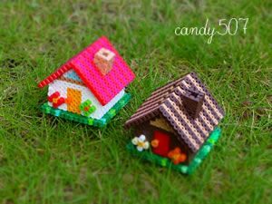 170106 maison 3d perles a repasser hama