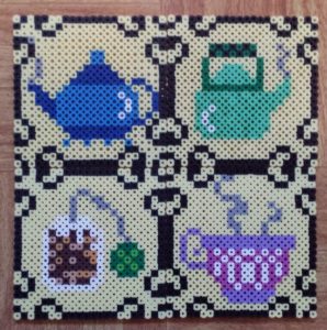 Plaque theiere perles a repasser hama kandipattern