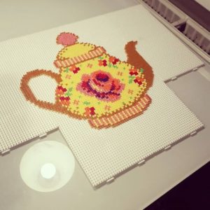 Theiere perles a repasser hama dinette coaster 4
