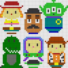 Toy story grille gratuite hama perles a repasser