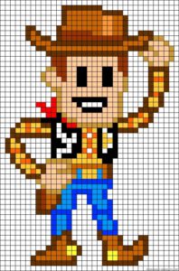 Woody perles a repasser hama toy story