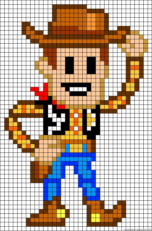 Woody perles a repasser hama toy story