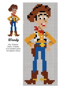 Woody toy story perles a repasser hama anime
