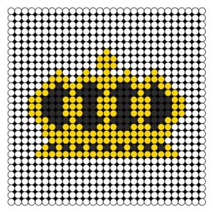 Couronne perles a repasser hama galette des rois