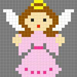 Ange perler beads hama noel