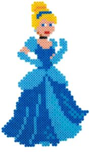 Portrait en pied cendrillon perles a repassec hama dk
