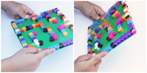 Labyrinthe perles a repasser hama enfants activites