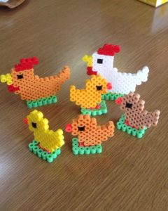 170104 poussin poules coq perles a repasser hama