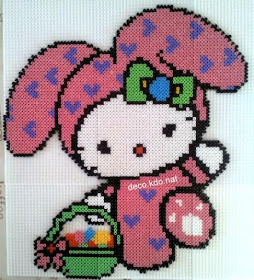 Hello kitty lapin paques