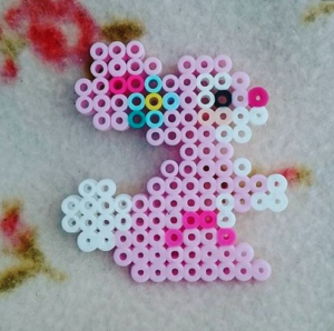 Lapin paques perles a repasser hama beads