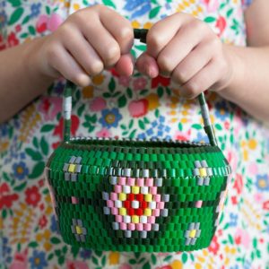 Panier suedois en perles hama