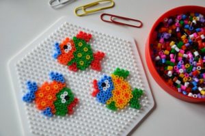 Perles a repasser hama poissons avril