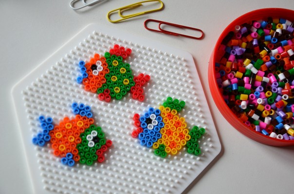 Perles a repasser hama poissons avril