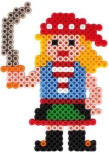 Perles à repasser hama pirate femme