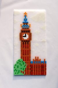Un Big Ben en perles Hama